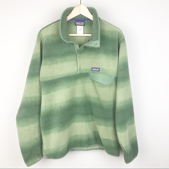 Patagonia Synchilla Green Stripe Fleece 